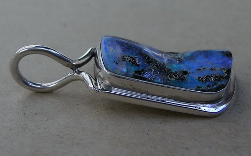 Silver Pendant With Natural Stone